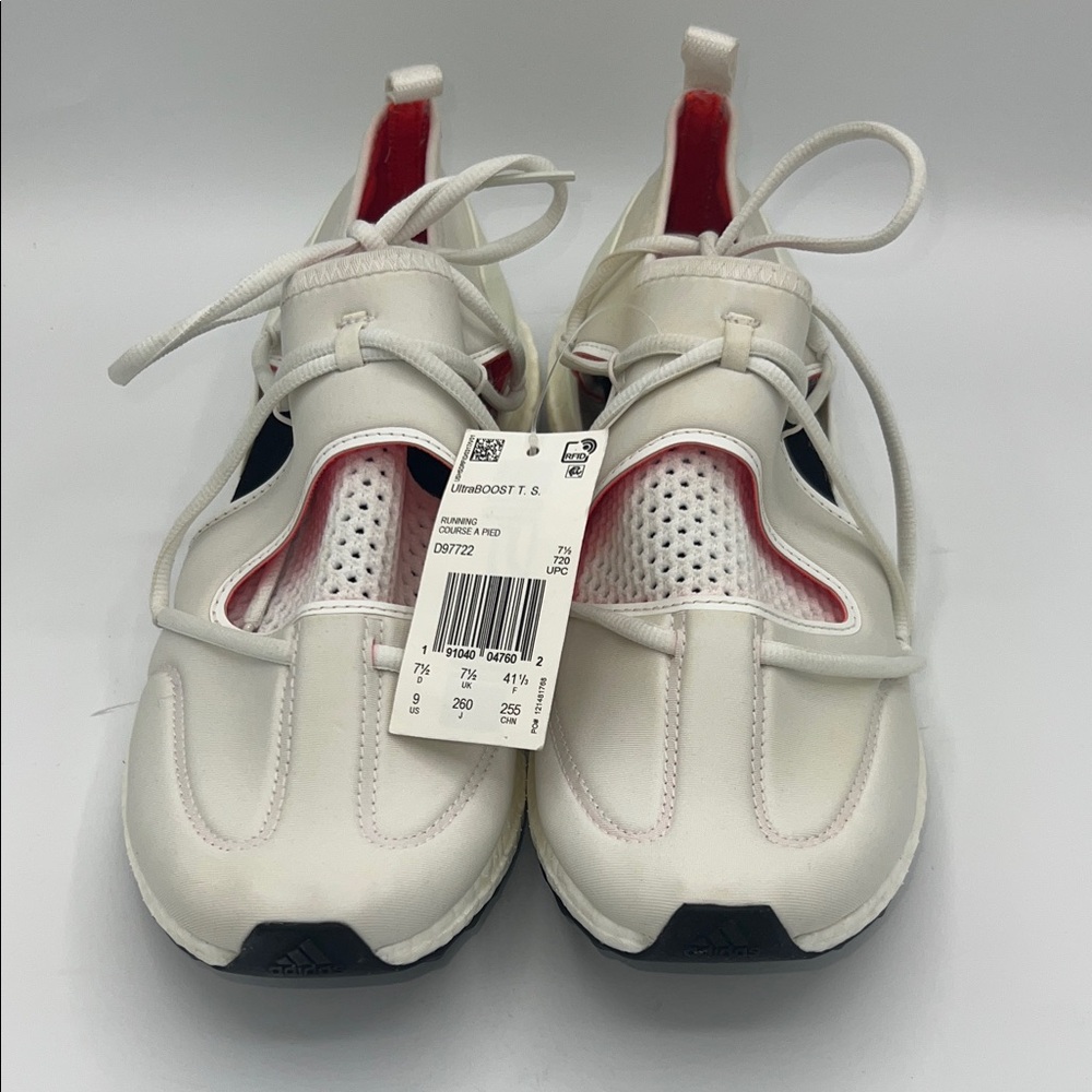 Adidas Ultraboost TS  by Stella McCartney White and Pink Running Shoes Size 9